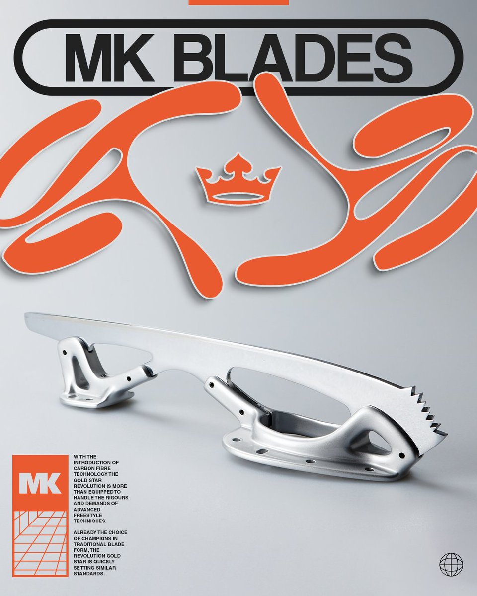 The Gold Star Revolution is side honed and tapered which provides defined edges and increased angle for tighter turns. Due to the complexity of its secondary radius, the Gold Star Revolution has more of a heel lift than most freestyle blades which aids in spin technique. ⁠🙌⛸️