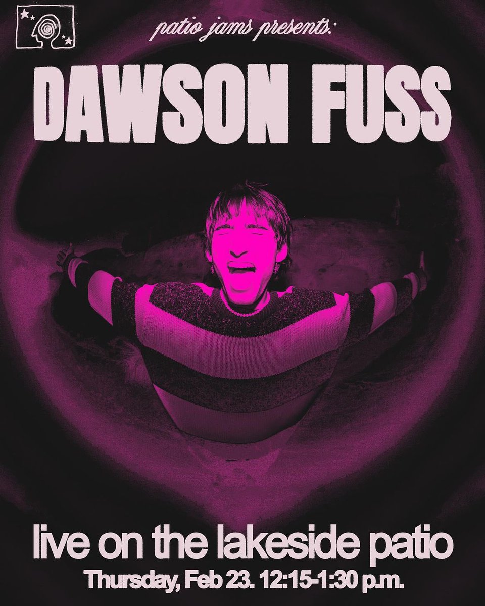 Come see ‘Cane Records artist Dawson Fuss’ Patio Jams performance this Thursday at #UMiami 🙌🎶🎸