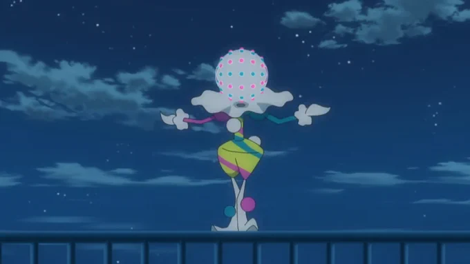 today's clown of the day is Blacephalon from Pokémon! 