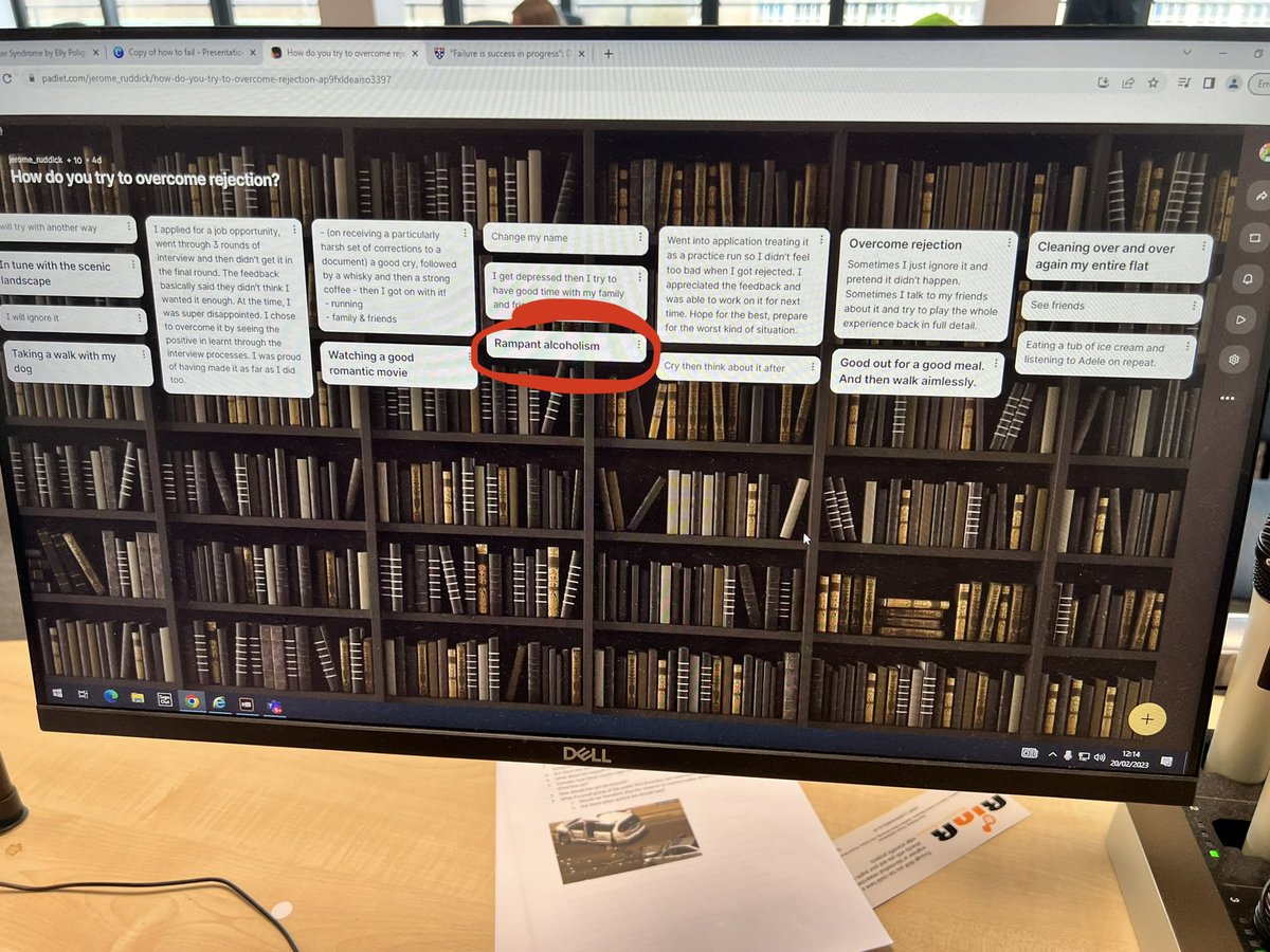 Some wise suggestions from yesterday’s workshop on #failures and #ImposterSyndrome in Academia.