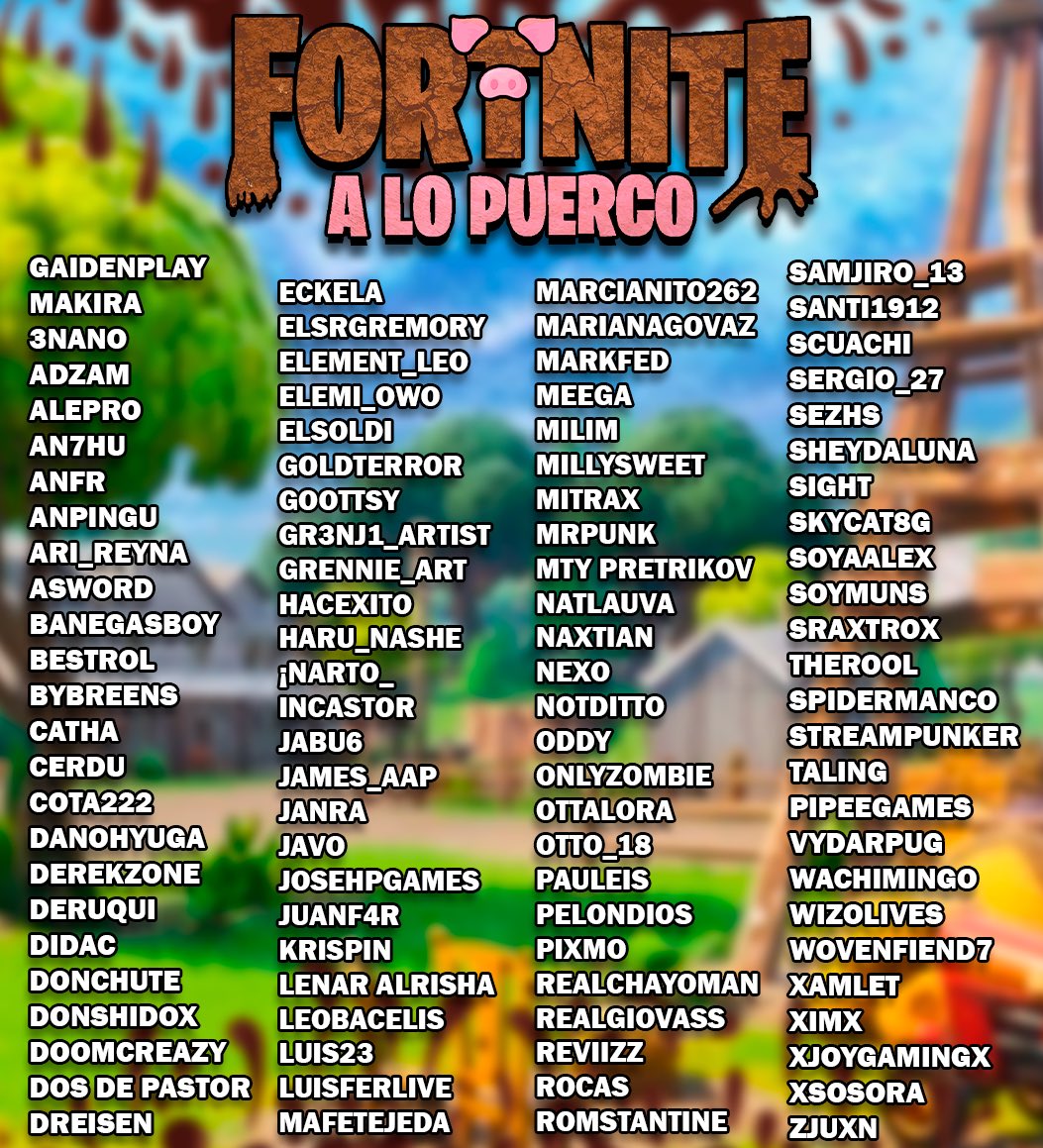 ¿Están listos para ensuciarse? ya que en este evento gana el más PUERCOOO de todos, nos vemos el 24 de febrero a las 8pm🇲🇽, pero hoy tienen una cita en el canal de @Gaidenplay_ qué se anunciarán los equipos y en mi representación irá <a href="/Deruqui081/">Deruqui</a>
¡Los veo por haya! 🐷🍿