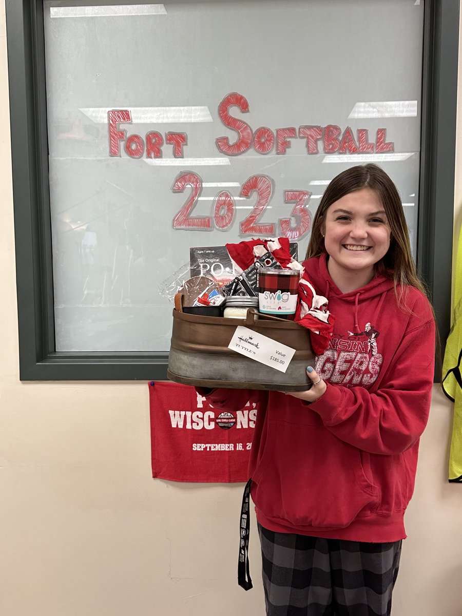 fortblackhawks's tweet photo. Thanks to everyone that donated raffle baskets for the Football and Softball fundraiser! We have prizes from @dunkindonuts @UWWSoftball @Hallmark #Tuttles, @FAHSAthletics fan gear, and more! Thanks to the Baldry, Pease, Koiman, and Enger families just to name a few! See you Sat! https://t.co/s25fse7kgH