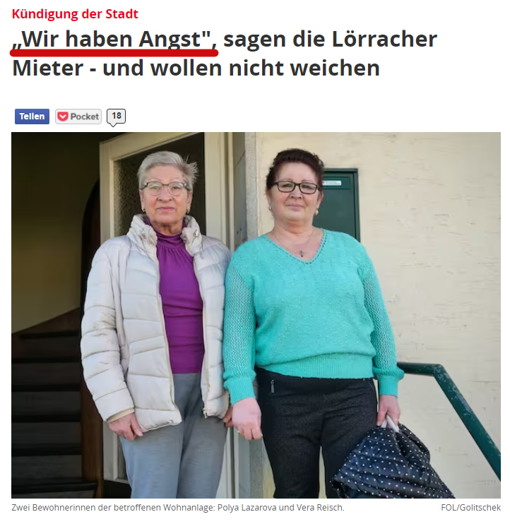 HeimatliebeDE's tweet photo. Herzlich willkommen in Deutschland, wo die eigenen Bürger im Land Angst haben, weil sie vom Vermieter gekündigt werden, damit Flüchtlinge in ihre Wohnungen einziehen dürfen. 

Meiner Meinung nach ist das eine Schade, was hier passiert.

#Lörrach https://t.co/JDstptrPTj
