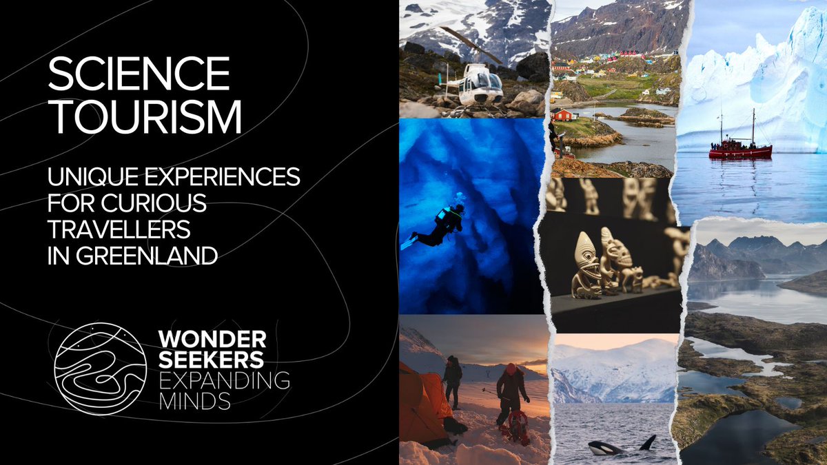 🇬🇱Going to #Greenland this year?
Try one of our fantastic experiences in #sciencetourism. Think #icediving, #cryolite expeditions #whale watching, #artic boat trips, #hiking,  dog packing, #icefjords, #icy sleepovers & more!
🚩 WonderSeekers.com