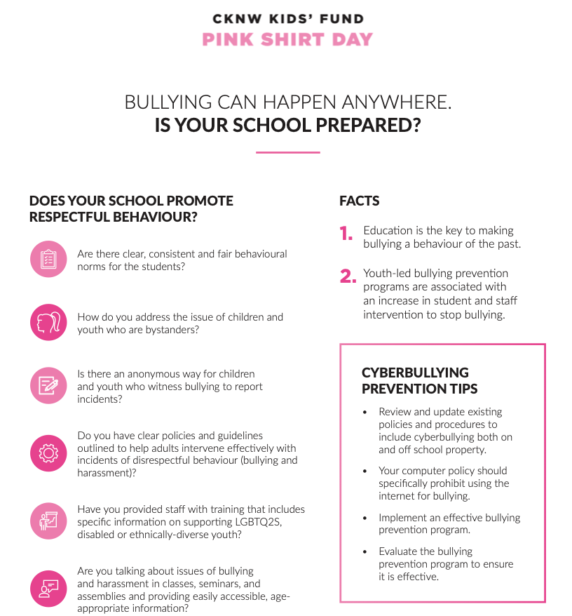 February 22 is #PinkShirtDay, a day to raise awareness about the importance of kindness, empathy, and understanding. We can help students understand that by advocating, caring, and supporting kids who are being bullied at school, they are making a huge difference.

<a href="/pinkshirtday/">Pink Shirt Day</a>