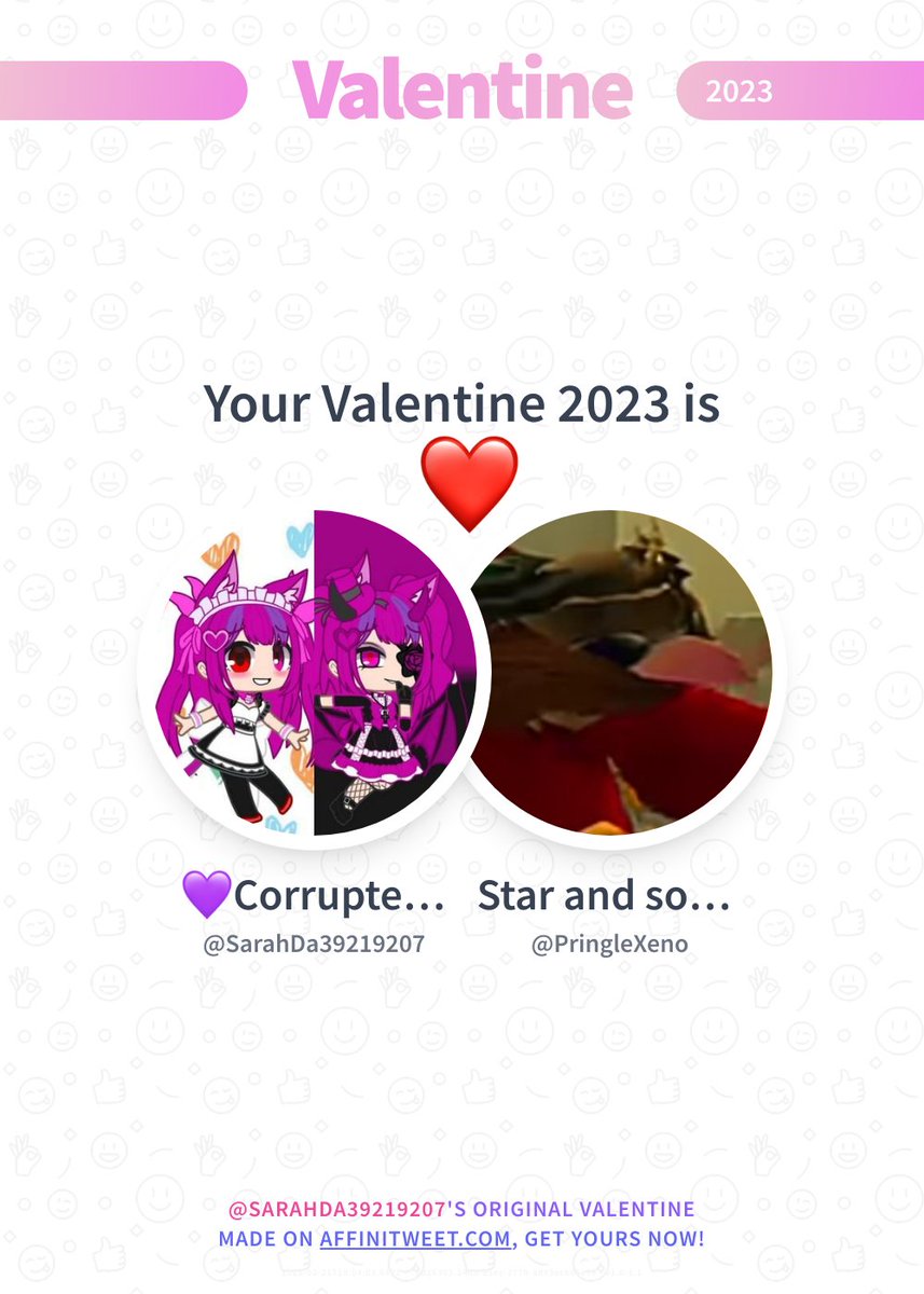 SarahDa39219207's tweet photo. ✨ Valentine 

This year you're mine PringleXeno! ❤️
And you, whom will be yours?

➡️ https://t.co/oOv3kIDhBg https://t.co/QiV00dpdLS