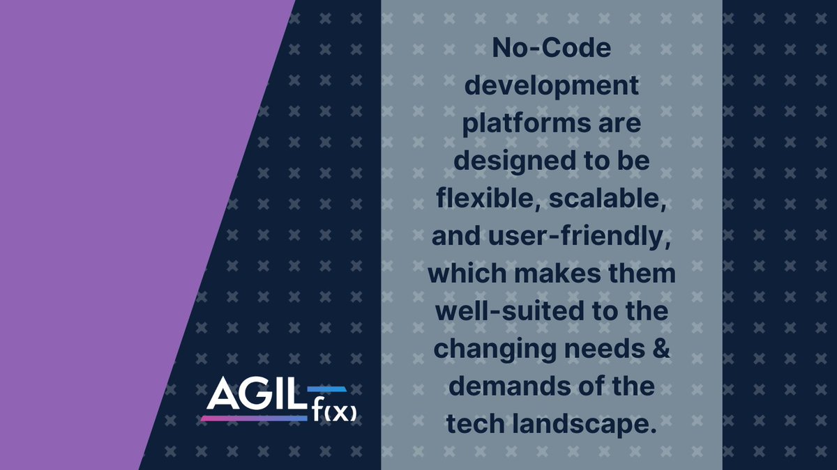 agilfxcom's tweet photo. Make your tech dreams a reality without writing code! No-Code development platforms provide the flexibility, scalability, and user-friendliness that tech teams need for success in the ever-changing landscape. 
#development #nocode #bubbleio #agilf(x) https://t.co/yzWgSAoHUB