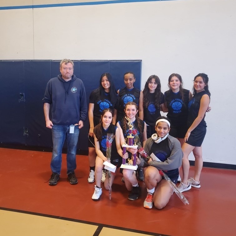 The  BASIS Tucson North Girls High School Basketball Team placed 2nd at the SAAA League Championship Game. 🏀🥈 Way to go Kestrels!
