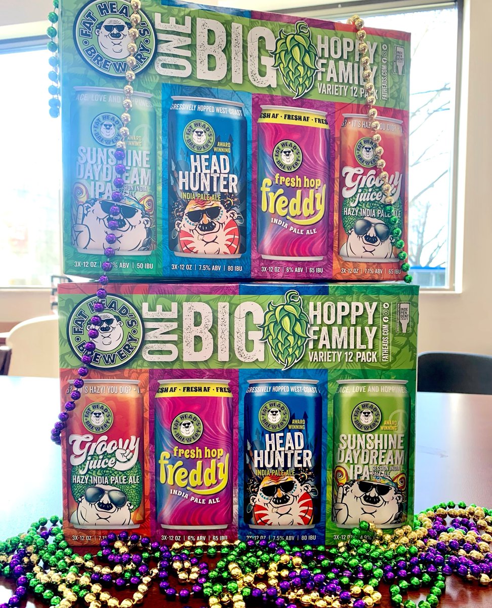 ErieBeer's tweet image. Who wants to enjoy Fat Tuesday with some Fat Head's?! 

One lucky winner will win a case of Fat Head's Variety Pack!

To Enter:
🥳Follow Erie Beer Company
🥳Like this Photo
🥳Tag who you will be celebrating with!