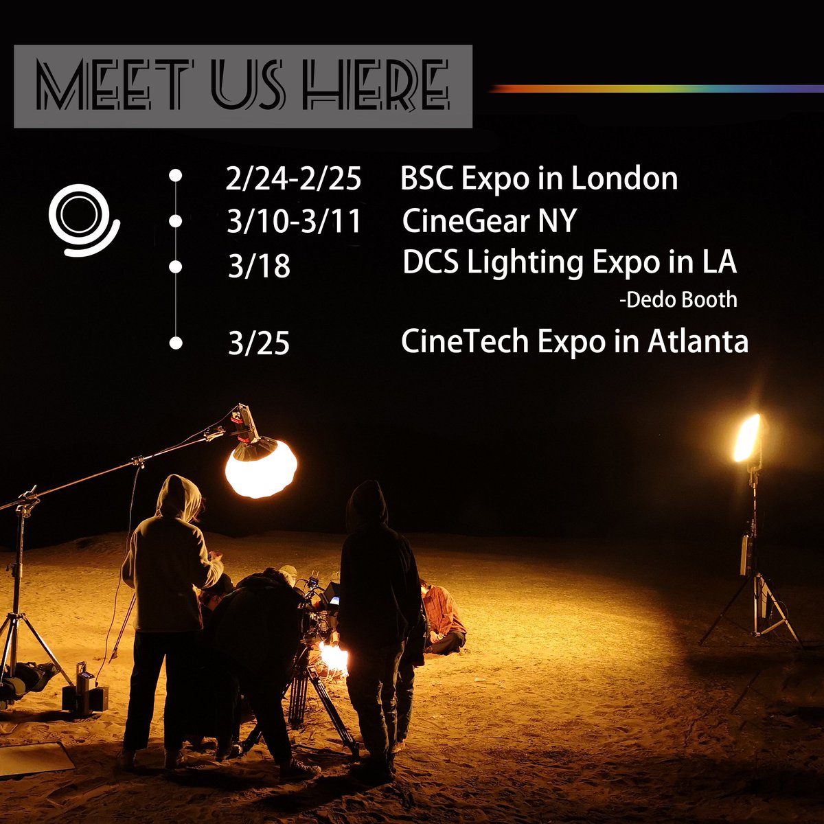 Come to visit us! First is at <a href="/BSC_EXPO/">BSC_EXPO</a> this week in #London!

#prolycht #tradeshow #cinematography