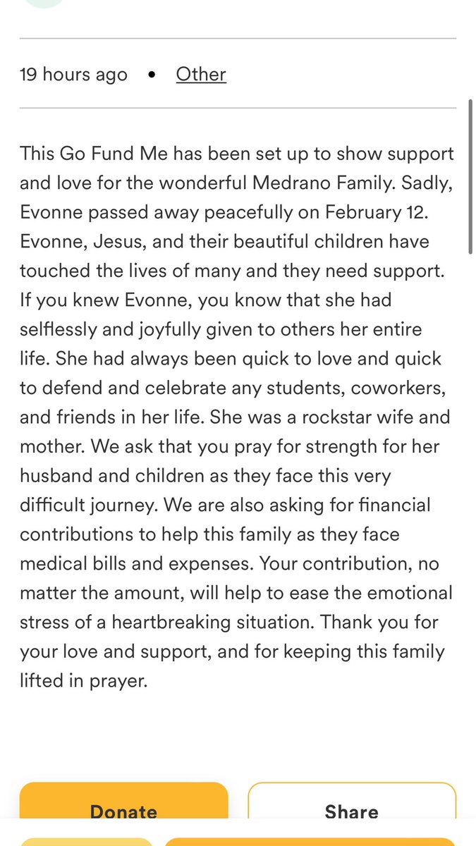 izzymedrrano's tweet photo. Hi all, the Medrano family is taking donations and asks for love and prayers through this time 🤍 Here’s how to help: https://t.co/aVezwWtpGc https://t.co/jXegPvJOyF