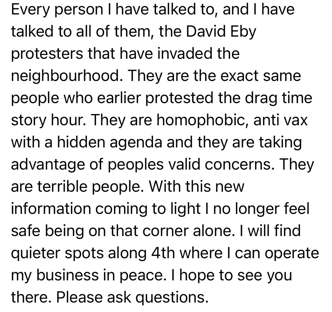 windward_afa's tweet photo. Thank you @luisaloveslife for sharing these screenshots. The Recall Eby group works hard to look respectable, but at the end of the day the recall is a attempt to legitimize very awful politics. You know who is attacking drag shows, trans kids &amp; hospital workers? These people. https://t.co/PumcXGEC3S