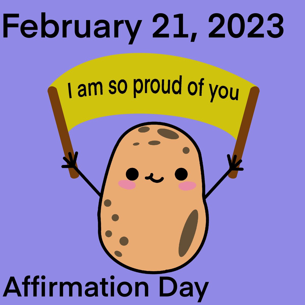 Snflwr_witchlng's tweet photo. February 21, 2023 - Affirmation Day
I am so proud of you
#affirmation #affirmationday #positivity https://t.co/kvYEOXrPEo