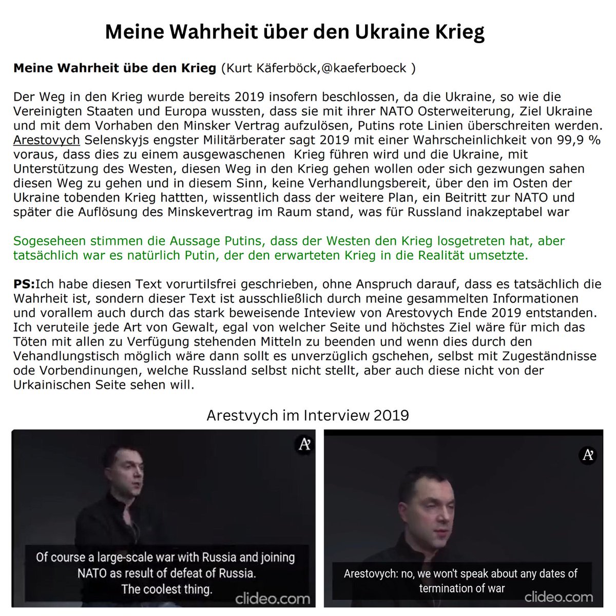 kaeferboeck's tweet image. 🇦🇹🇺🇦🇷🇺Meine persönliche Wahrheit über den
 #UkraineKrieg 

#ukraine #krieg #Kriegstreiber #Kriegsverbrechen #Kriegserklaerung #Selenskyi #politik #euopa 
@vanderbellen @karlnehammer