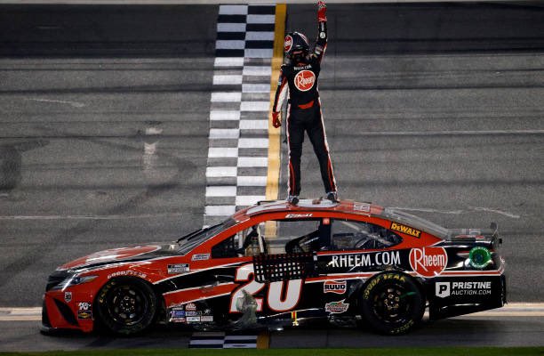 CBellNtnTikTok's tweet photo. Two years ago today, our boy, Christopher 💎🥜 Bell, won his first #NASCAR Cup Series race. #Legend #GOAT #CBell #BornToReign #BellsMafia https://t.co/P9FpIsQTxd