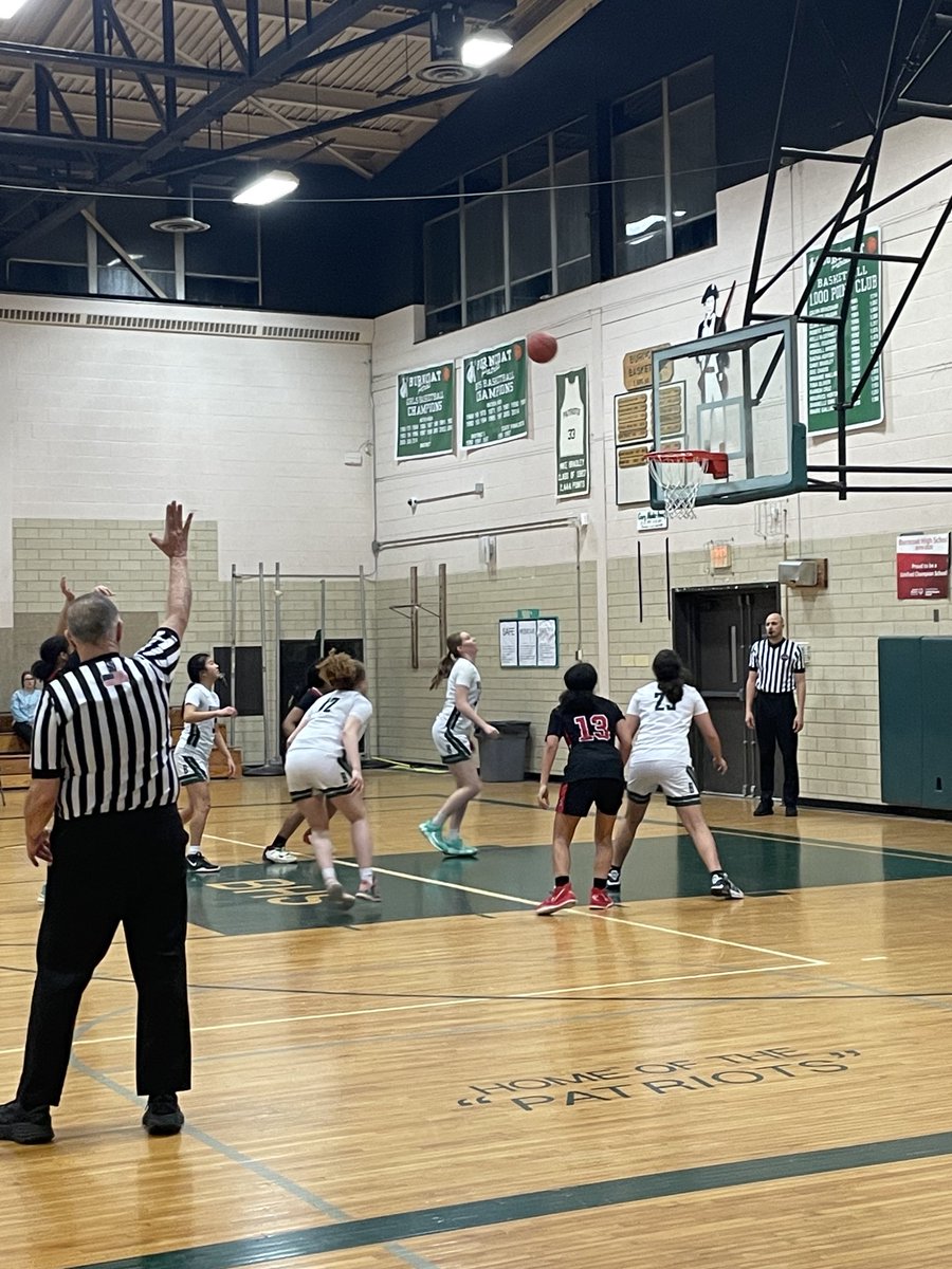 SueMailman's tweet photo. It was a swish 🏀 @burncoat girls take #mainsouth girls! ❤️ the fierce determination! #roar https://t.co/30AMV9azHA