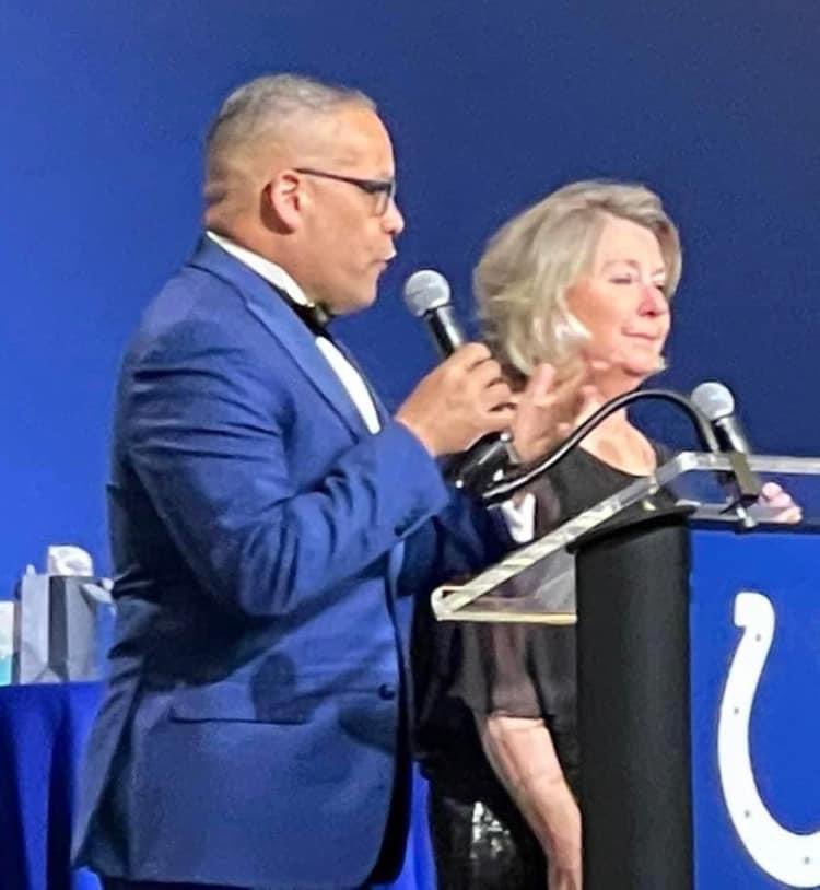indianacops's tweet photo. Thank you to our dear friends, @RafaelOnTV RTV6 &amp; Ruthanne Gordon with Fox 59 for being with us again at the 2023 Indiana C.O.P.S. Ball.
We appreciate all that you do for our survivors! https://t.co/pZnCsj7NhB