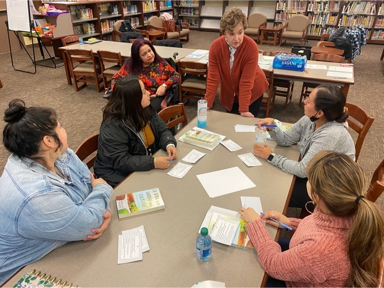 D83Shines's tweet photo. BPAC members discussing the first few chapters of "Life is a Garden to Cultivate" by local author, @PascualaHerrera. Deep and engaging conversations, some tears, and a new hope for a better life.  Thank you, Pascuala for sharing your story with #D83shines https://t.co/6Nll8XPhdT