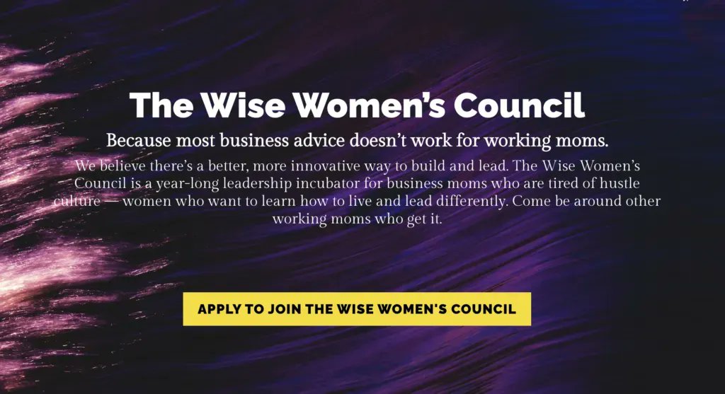It's back! The Wise Women's Council only opens a few times per year for enrollments. We start our next crew on March 30th. Early bird applications are due by February 28th.

buff.ly/3EosPQP 

#ceomom #workingmom #mompreneur #businessmoms
