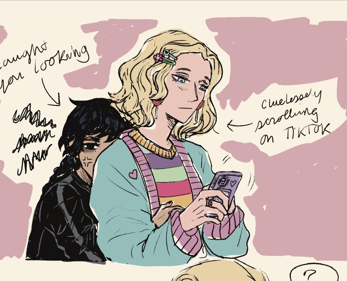 Small #wenclair WIP for (a little) possessive Wednesday I'm working on 🔪🖤 #wenclairfanart