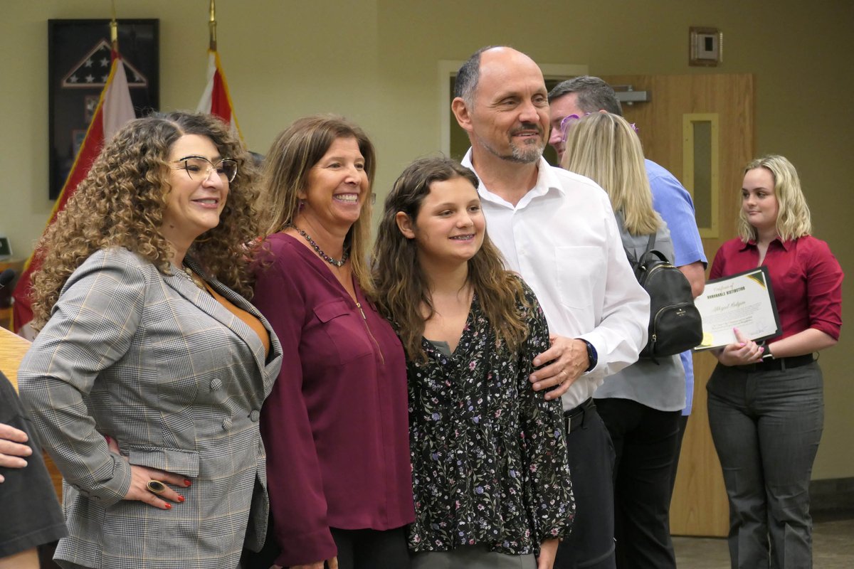 Language Arts teacher <a href="/Pioneermiddle/">Pioneer Middle</a> Mrs. Lopez-Gallardo and her sixth-grade students were honored with the Kids Character Award by City Commission. 
To read about them, click here: ow.ly/IgSw50MYK4B