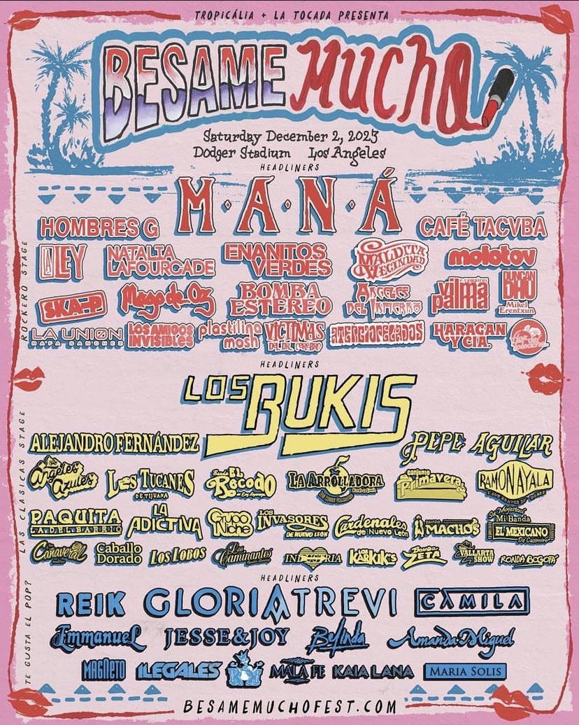 Besamemucho line up tho 😳
