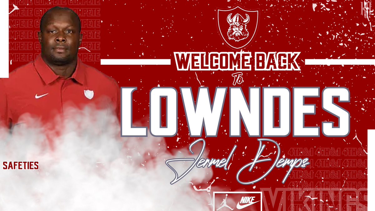Lowndes Viking through and through, <a href="/jermeldemps/">Jermel Demps</a> returns to coach our Ponies. Excited to watch him develop our kids. <a href="/lhsvikingsfbrec/">Lowndes Football Recruiting</a> <a href="/LHSvikingsFB/">Lowndes Football</a> <a href="/CoachReese_LHS/">Coach Christopher Reese</a> @Coach_FredM <a href="/Coach_A_Anders/">Coach Ashley Anders</a> <a href="/lance7711/">Coach Lance Jarriel</a> <a href="/dbails9/">Don Bailey</a>