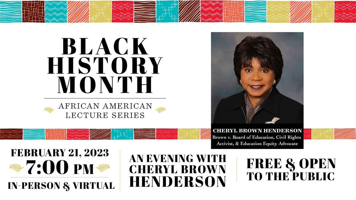 Because of the courageous actions of her father and several other parents, children today can go to school together, regardless of the hue of their skin!  For more information and virtual option, visit: depts.ttu.edu/diversity/AALS/