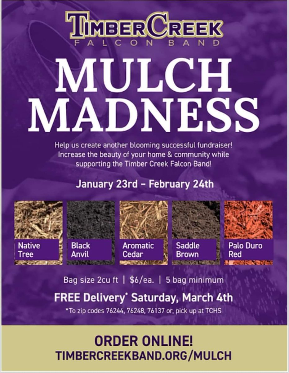 MrsHuber78's tweet photo. Mackenzie is in 2nd place and would love to be in 1st for selling the most mulch. 

Orders close Friday! 

Student Referral: Mackenzie Huber

https://t.co/cMGfOJZX3l https://t.co/P5vRBfth6W