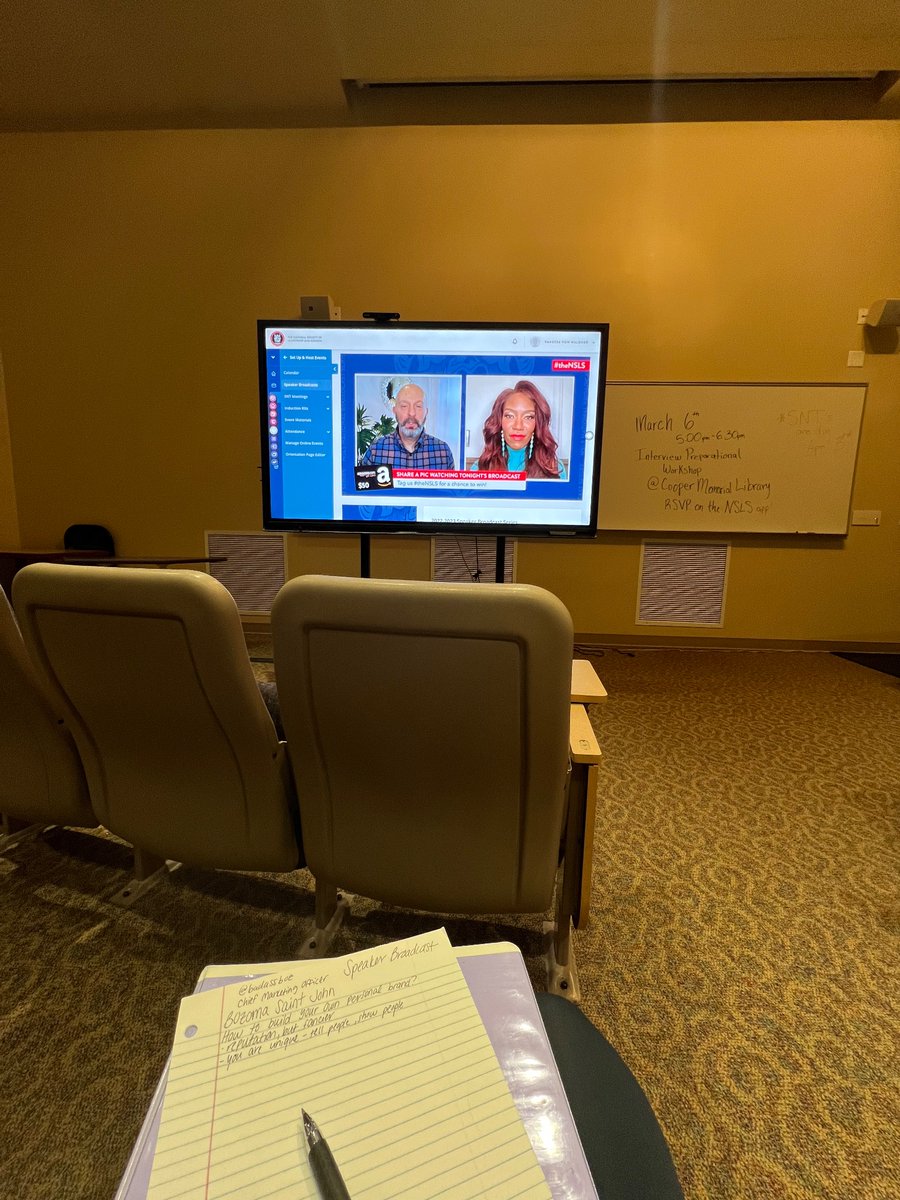 Watching todays speaker broadcast from Lake Sumter State College in Leesburg Florida! #thensls <a href="/theNSLS/">The National Society of Leadership and Success</a>