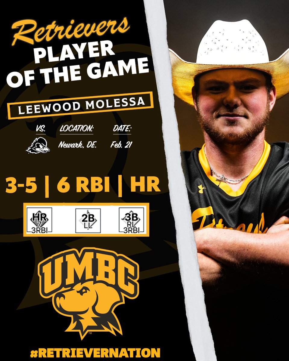 Quite the college debut for "Cowboy" Leewood Molessa. (He did not wear the hat during the game...that's illegal...we think.)