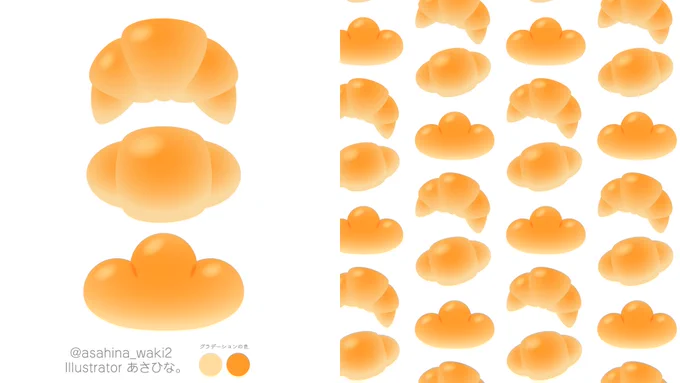 本が出したい!作例とパターンが並び描き方の解説も付いてる『Illustrator iPad版で描くかわいいイラスト』って感じの本が出せたら良いなと思って色々考えております#IllustratoroniPad #イラレ #イラレひよこ組 #イラストレーター #Adobe 