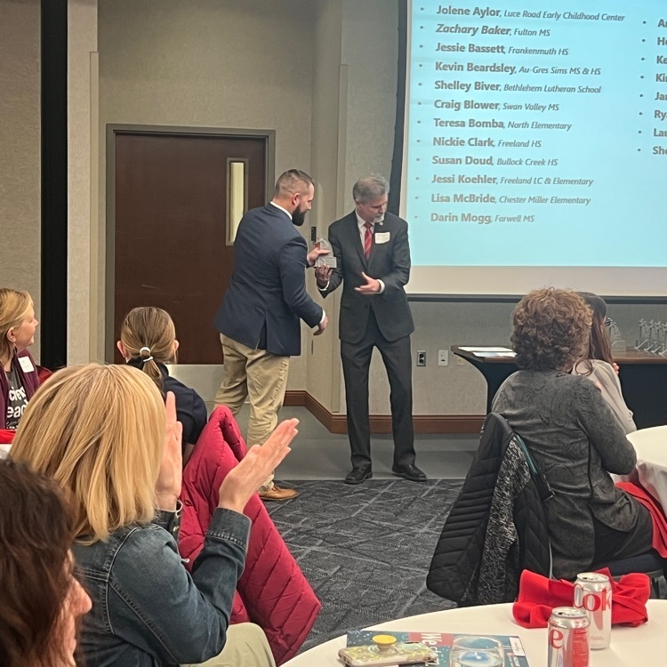 SaginawISD's tweet photo. Congratulations to the 2022 STEM Star Winners from Saginaw Public, Freeland, Swan Valley, Hemlock, and Frankenmuth! We also had a wonderful keynote by Dante Davis from Saginaw STEM. #STEMatSVSU https://t.co/0nUo5diYSe