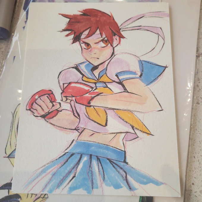Sakura. #streetfighter #fanart  