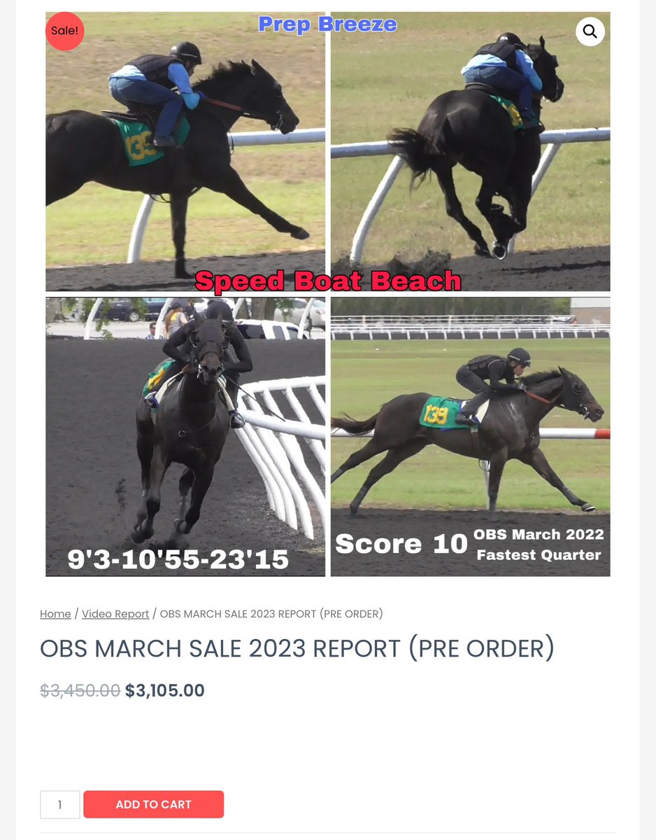 2yovar's tweet image. Pre-order our workout report for OBS March 2023 with 10% off for a limited time,we’ll have Prep Breezes,gallop out times, scores,comments
Watch Hip 139 OBS MARCH 2022, the now called SPEED BOAT BEACH preparation breeze and gallop out videos #perfectexample
breezereport.com/producto/all-w…