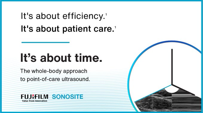 When diagnosing a patient, time is not on your side. With a Whole-Body Approach to #POCUS, you can quickly and accurately make decisions to improve patient outcomes. Find about the Whole-Body Approach and why It's about time. secure.sonosite.com/whole-body-app…

#WholeBodyUltrasound #WHOBUS