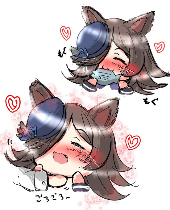 にゃんにゃんライス#ウマ娘#ライスシャワー 