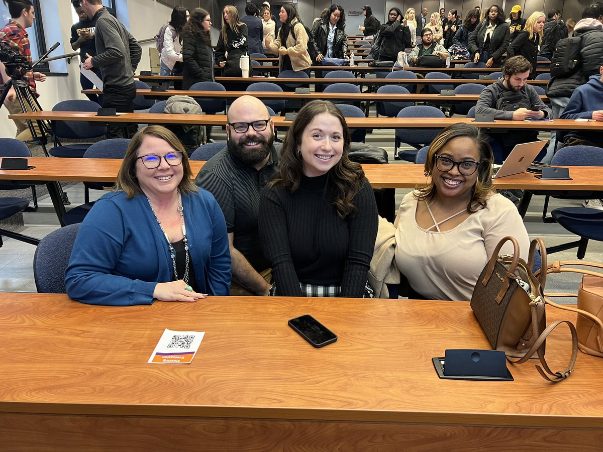 prssakent's tweet photo. We could not be more excited about the turnout of our FedEx Custom Critical meeting with CEO &amp; President Ramona Hood!👏🏽

We appreciate every person involved in the process of this meeting from our professionals to our members.💙
 
#prssa #meeting #publicrelations https://t.co/OjshvjiEws