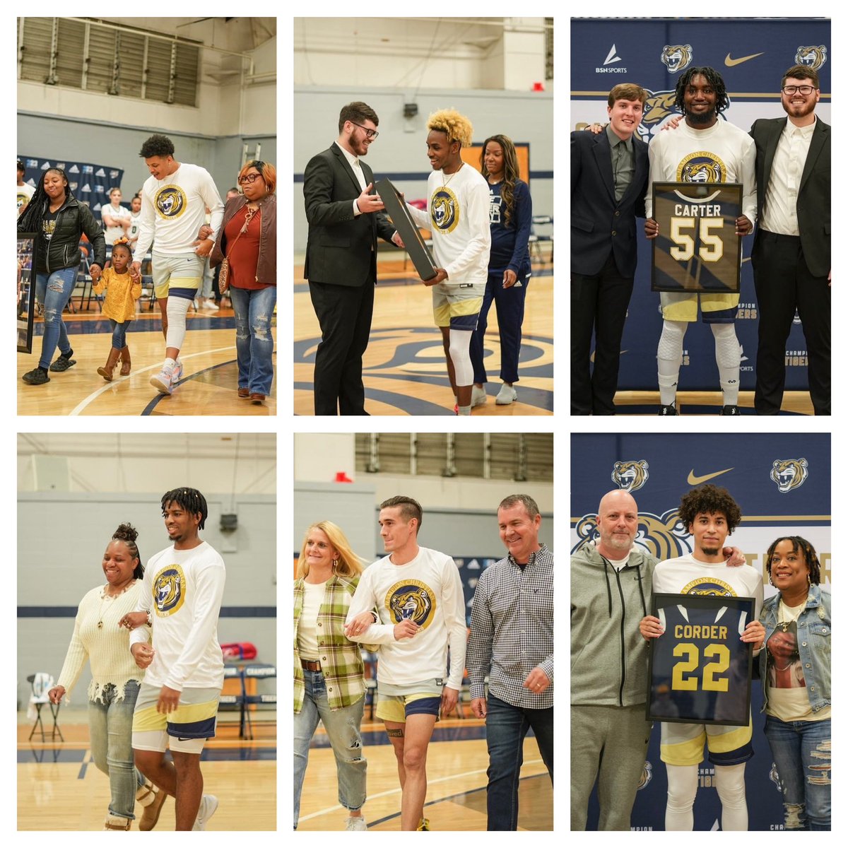 ChampionMBB's tweet photo. Some more special moments caught from Senior Night 2023. Thanks @esusmartinez for the 📸!!! #committedtogether🤝 https://t.co/evwfs3ywWK