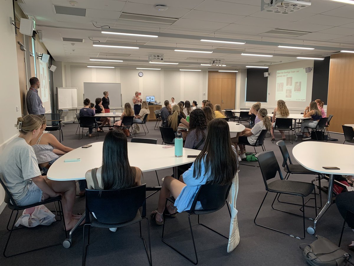Welcoming the new occupational therapy students <a href="/LaTrobeRHS/">La Trobe Rural Health School</a> at the Bendigo campus. Golden time for Australian occupational therapists <a href="/otaust/">OTA</a> #golderneraforOT