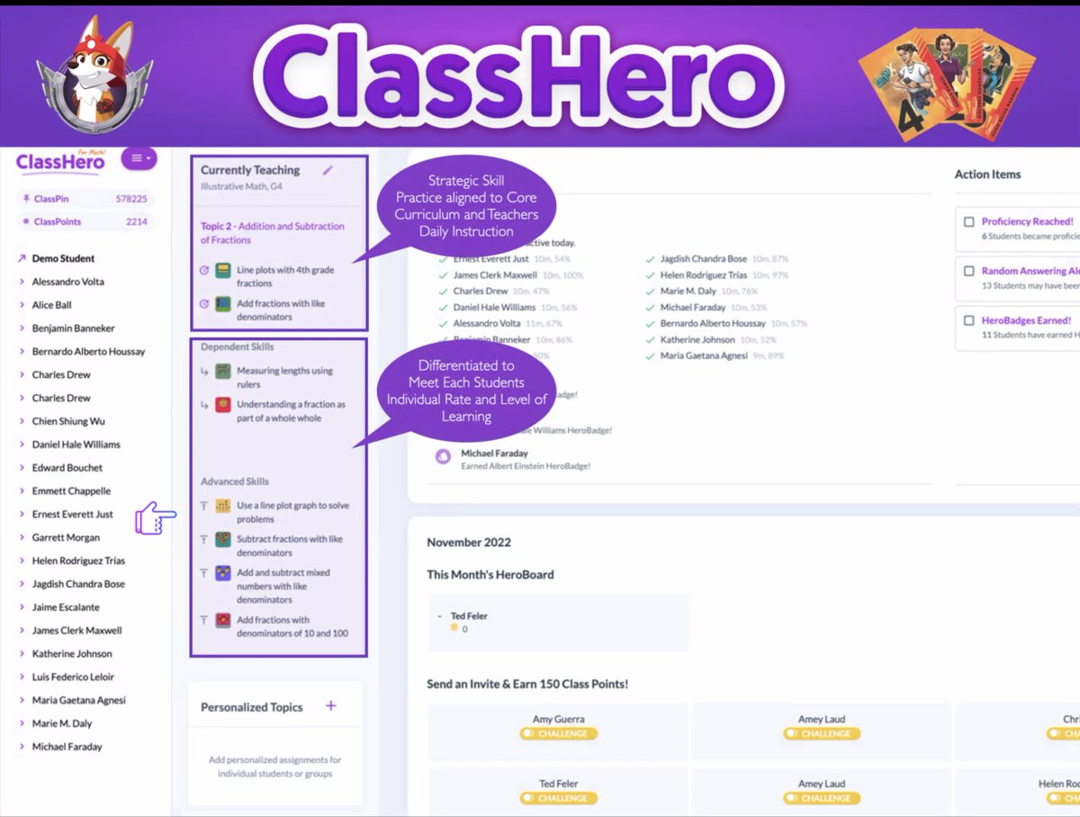 HollyClarkEdu's tweet image. In my many iterations of teaching, I was once a 4th grade math teacher...and I want to know WHERE the heck THIS PROGRAM was? Why didn’t I have access to THIS???
@ClassHeroApp BLEW 🤯 my mind today.
#moresoon #mathteacher👉🏼classhero.com