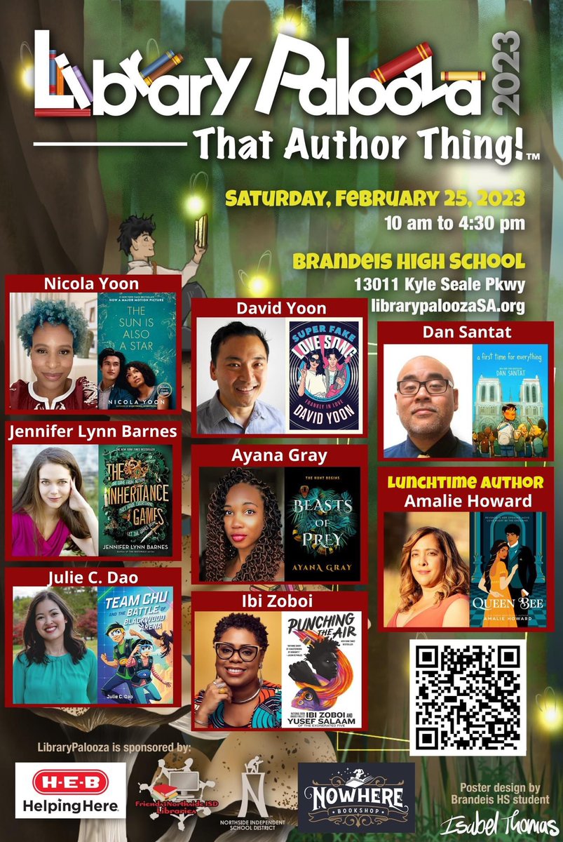 Teachers: this weekend @NISD_LibPalooza is hosting their Author Fest! This is a great way to meet some incredible authors. #librarypalooza