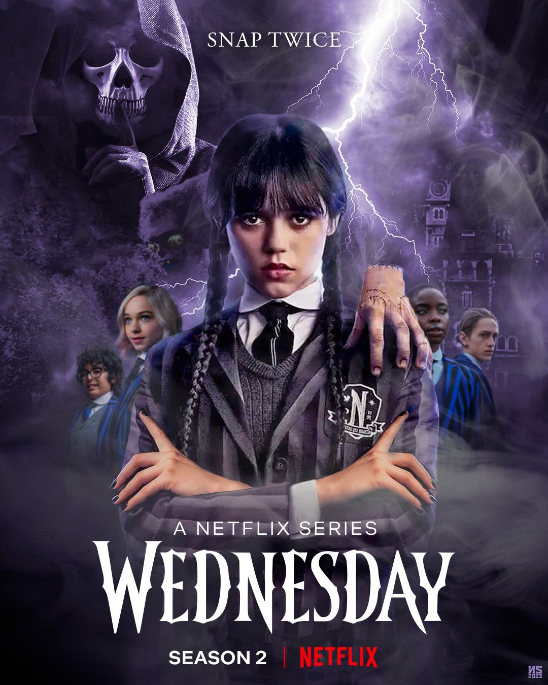 Netflix Updates on X: "Wednesday season 2 REPORTEDLY coming soon 😲😲😲 https://t.co/7r6lEhZALJ" / X