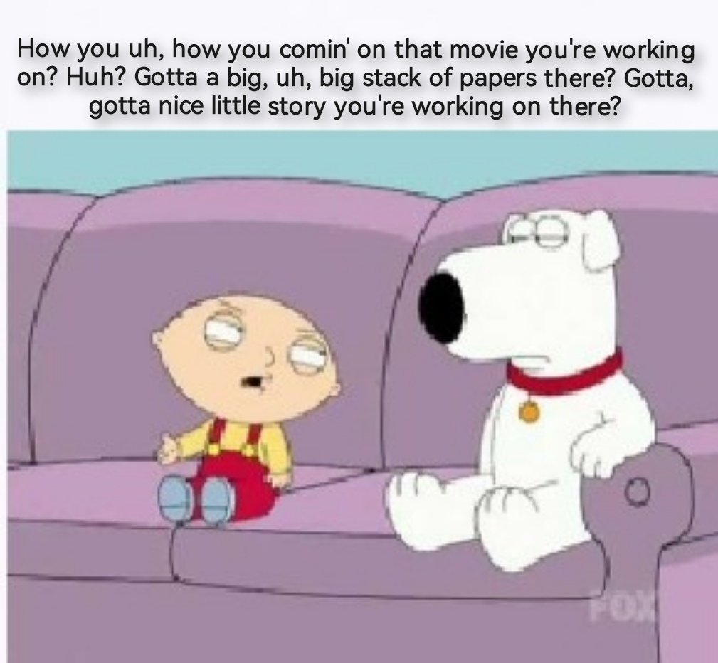 gothicloki42's tweet photo. @SethMacFarlane when's the uh family guy movie coming out? 🤔 https://t.co/gDZmv1zkKN
