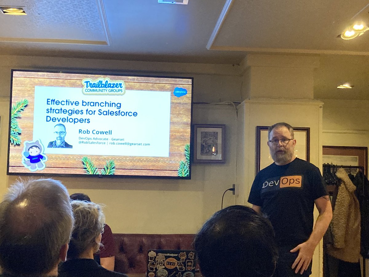 Amandabn1's tweet image. @RobSalesforce tells us some things about branching strategies, but mostly about buckets 🪣 at the #LDNArcs meeting tonight.