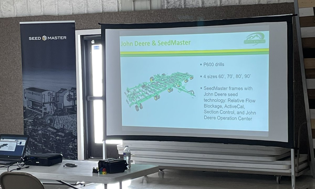 Kyle81Fox's tweet photo. Spending the week in #Montana with Frontline Ag Solutions doing customer clinics. @SeedMasterMfg #UltraSR #UltraProII. https://t.co/tf8qXYjjdg