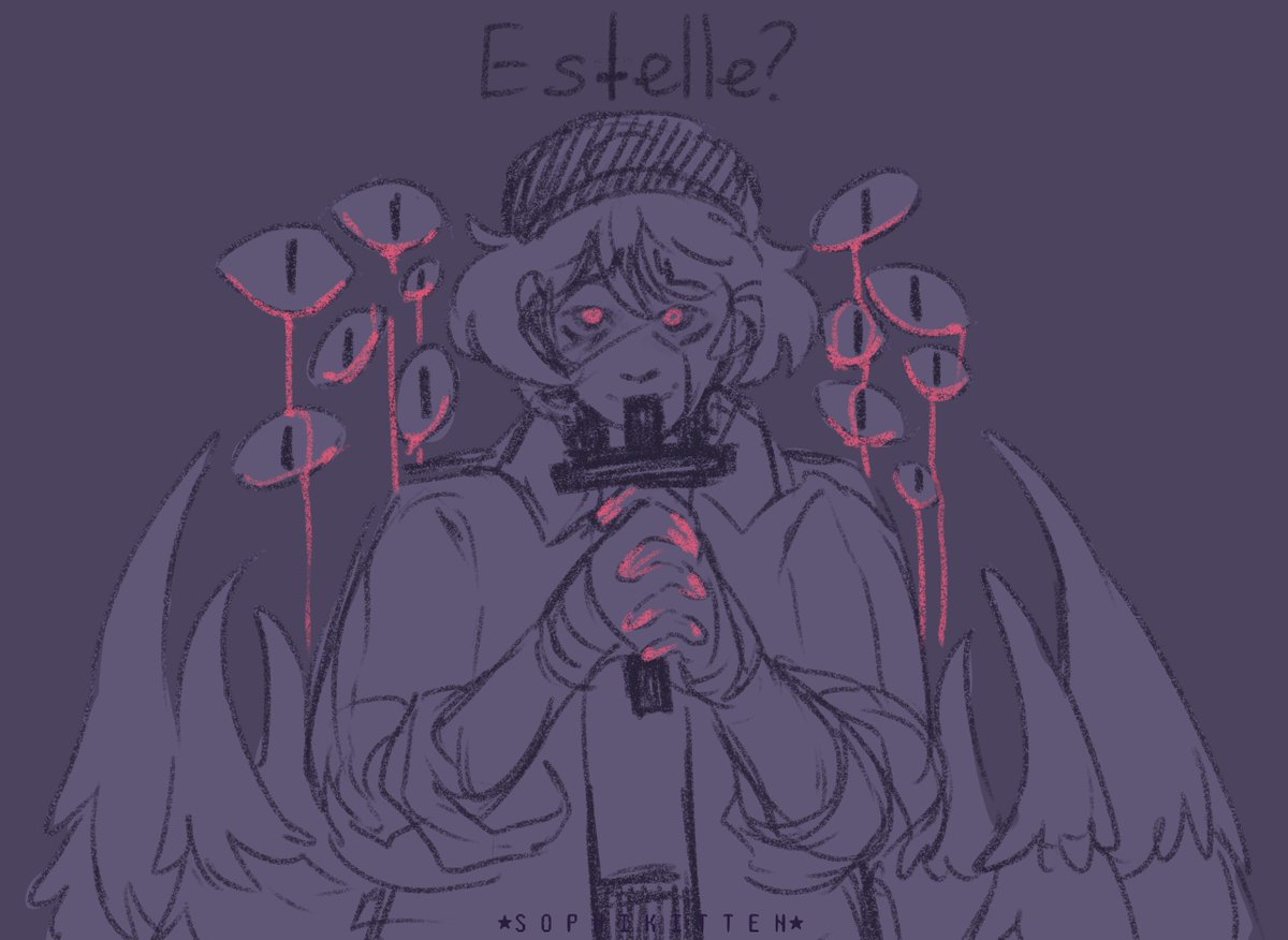 Toochillka's tweet photo. I lowkey kinda like this one so why not throw it in here??? Possession trope pog???

#OC #sketch #digitalart https://t.co/ZkJy3htNw0