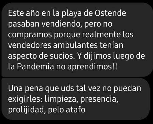 churreriaeltopo's tweet photo. “Sucios”. 
El año que viene llamaremos a Micky Vainilla para que haga la selección de vendedores. https://t.co/mVKjS7wx69