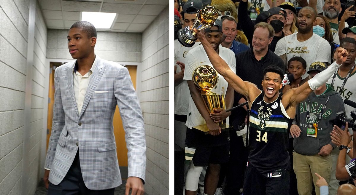 mdesisti's tweet photo. Wow. It's been a decade. #Giannis #Bucks #FearTheDeer https://t.co/Yn5N5hcLKZ
