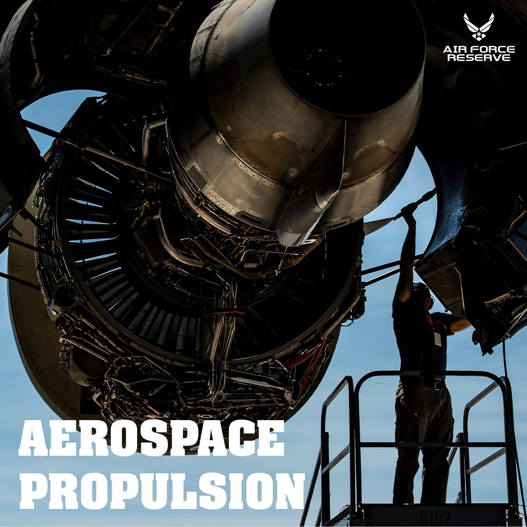 Join_AFReserve's tweet image. Want to join the team that keeps our @USAFReserve aircraft mission-ready? 

Become an Aerospace Propulsion Airman and maintain our engines today for the critical missions tomorrow: spr.ly/60143iVI6